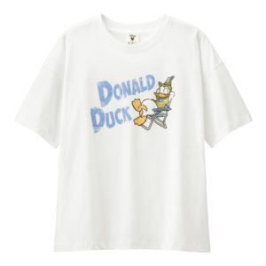 LADYSビッグT(5分袖)Disney1ホワイト
